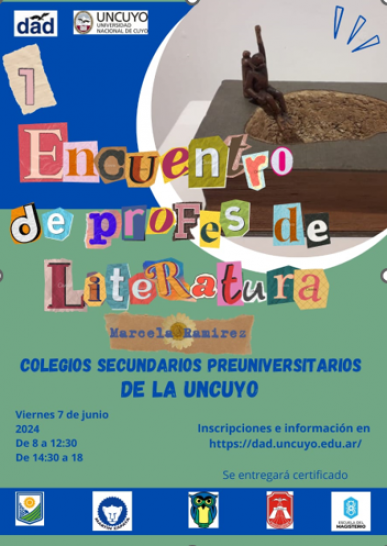 imagen El DAD invita al Primer Encuentro de Profesores/as de Literatura de los colegios de la UNCUYO