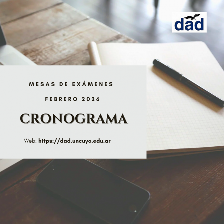 imagen Cronograma mesas de exámenes de FEBRERO 2026
