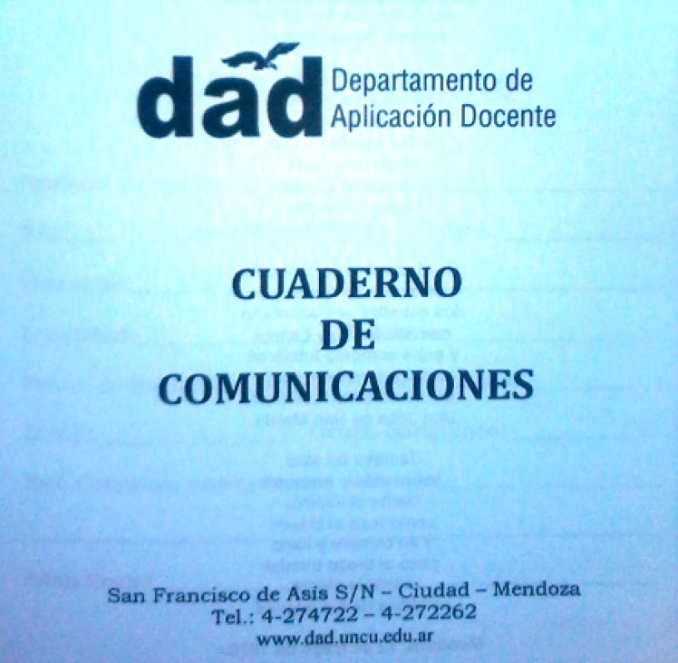 imagen Cuaderno de Comunicaciones. Uso obligatorio