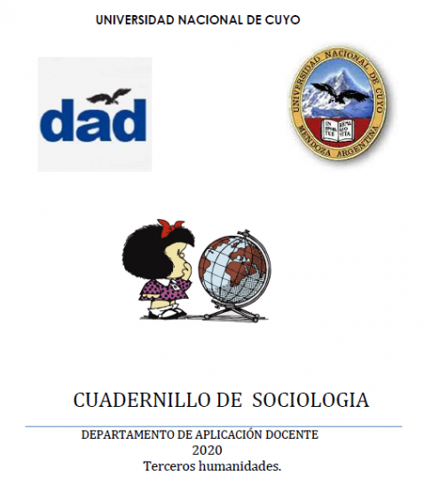 imagen Cuadernillo Sociología 3° año 2020 para 3° 1° y 3° 2°