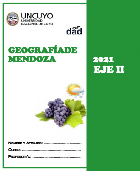 imagen Cuadernillo EDI Geografía de Mendoza eje 2 - 2021