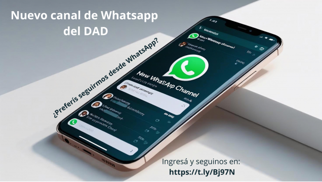 imagen Canal de WhatsApp del DAD