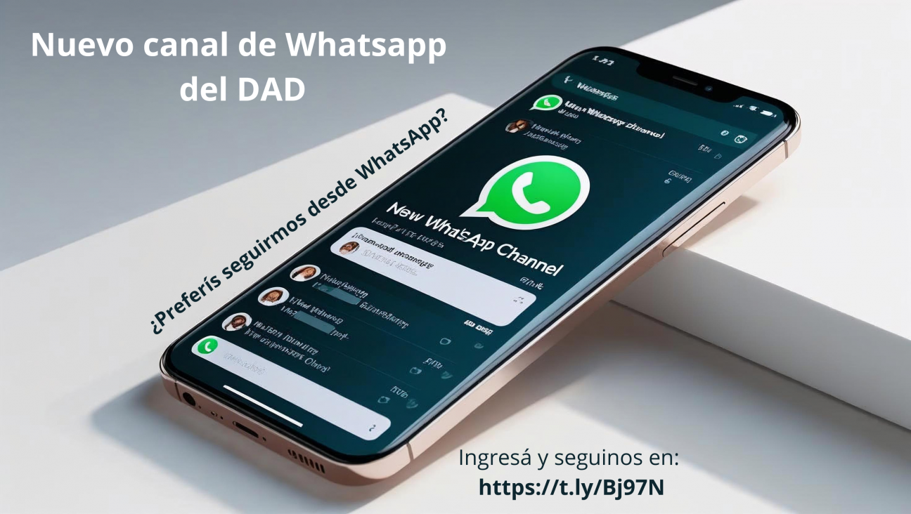 imagen Canal de WhatsApp del DAD