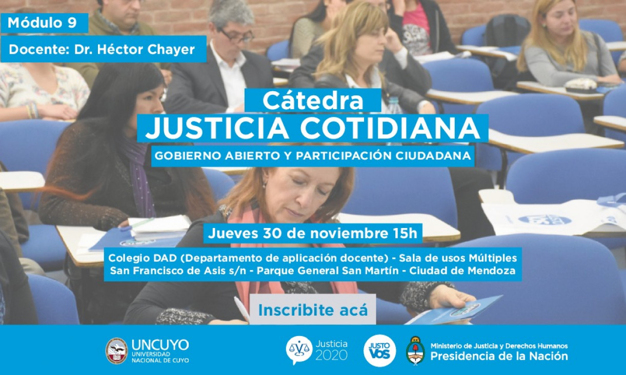 imagen Cátedra Justicia Cotidiana