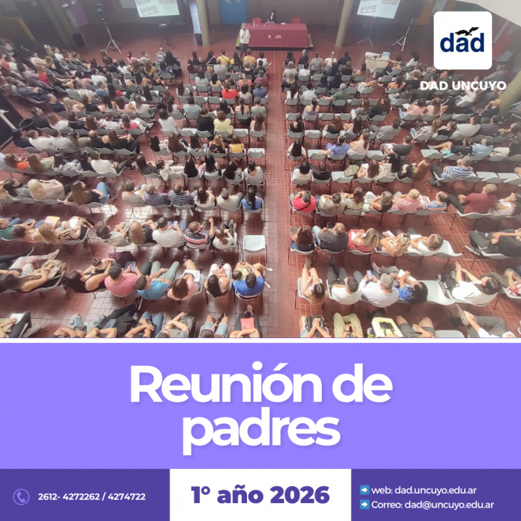 imagen Reunión de padres de estudiantes ingresantes a 1° año 2026