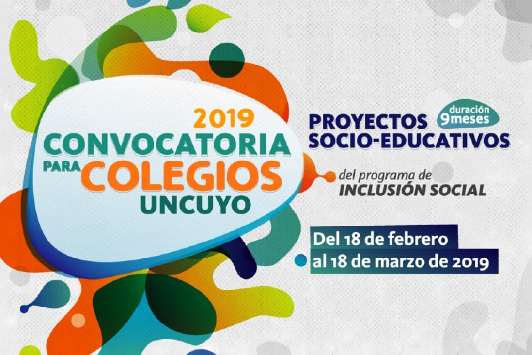 imagen Convocatoria para colegios de la UNCuyo - 2019