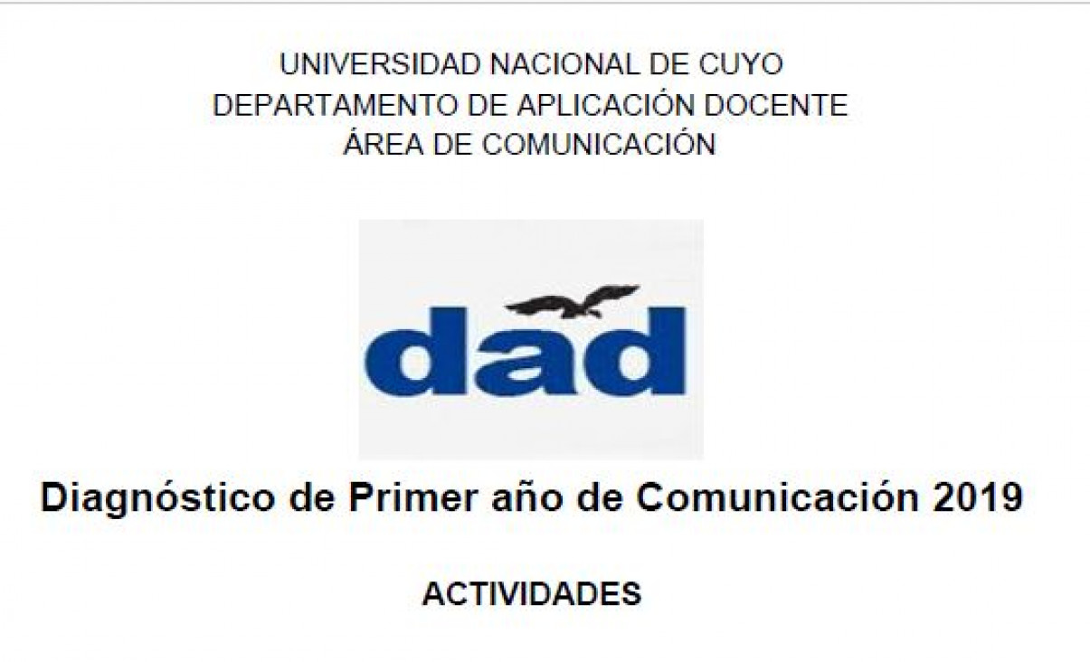 imagen Cuadernillo diagnóstico de Comunicación para 1º año 2019