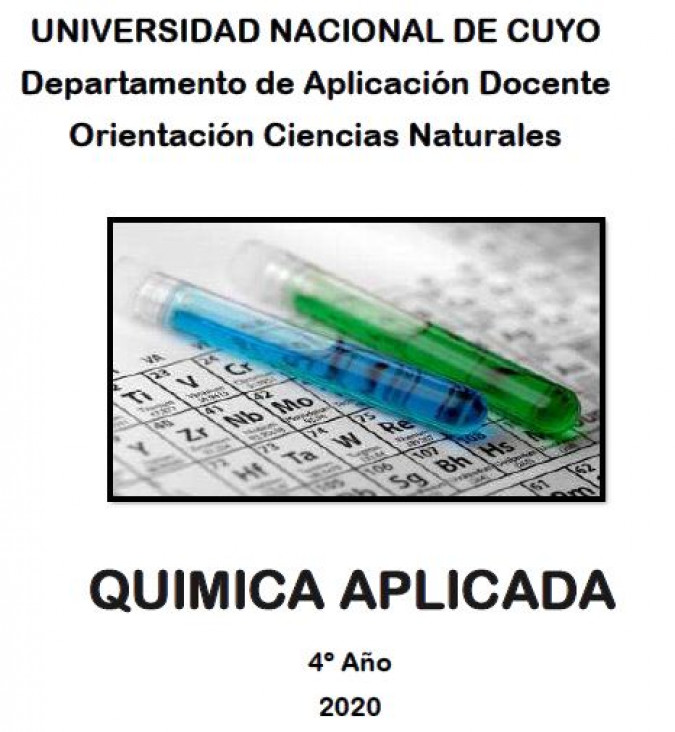 imagen Cuadernillos de Química para 3º y 4º año