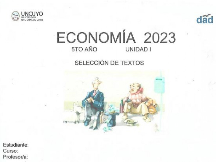 imagen Se encuentra disponible para la descarga cuadernillo de Economía de 5to año