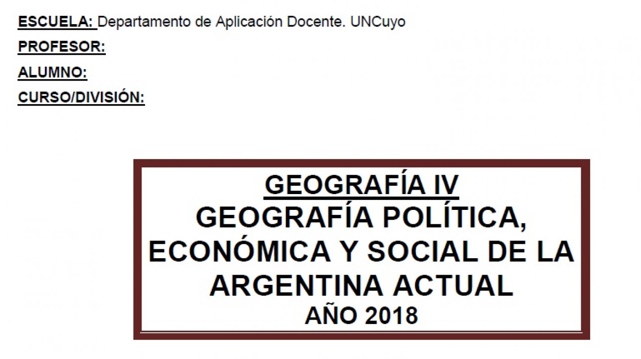 imagen Cuadernillos de geografía de 4º año