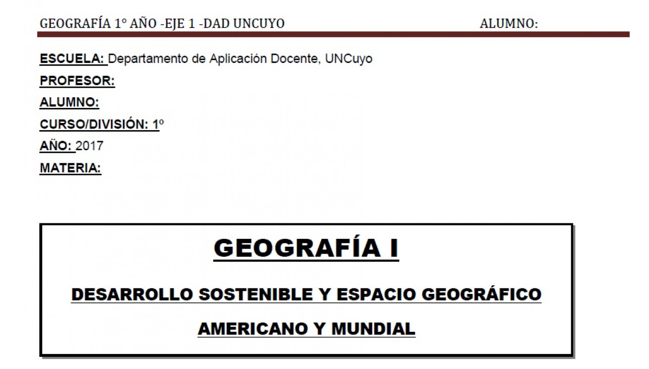 imagen Cuadernillos de Geografía 1º, 2° y 4º año