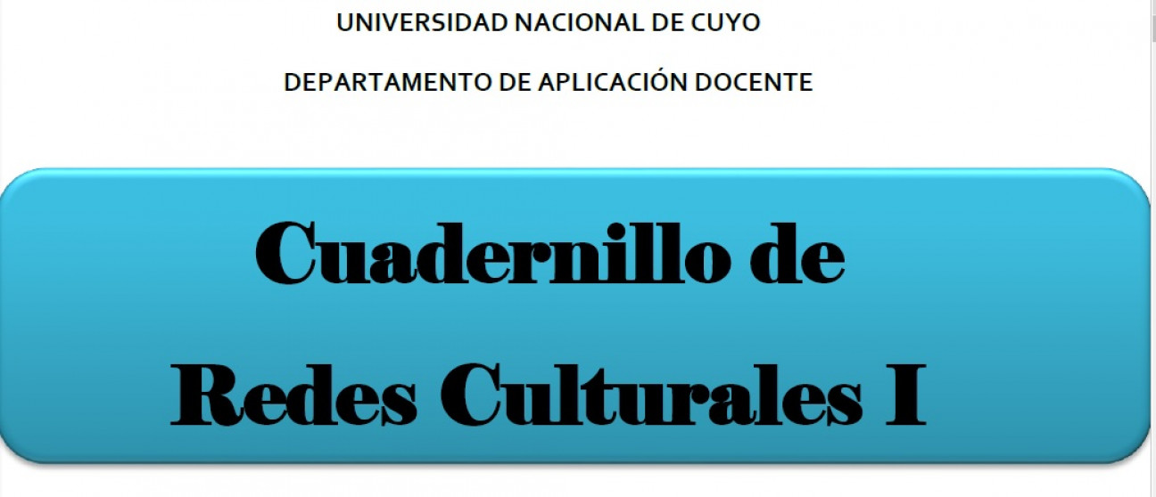 imagen Cuadernillo Redes Culturales 1° Y 2° año 2016