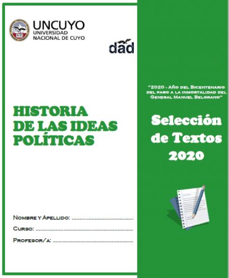 imagen Cuadernillo Historia de las Ideas Políticas 5º año 2020