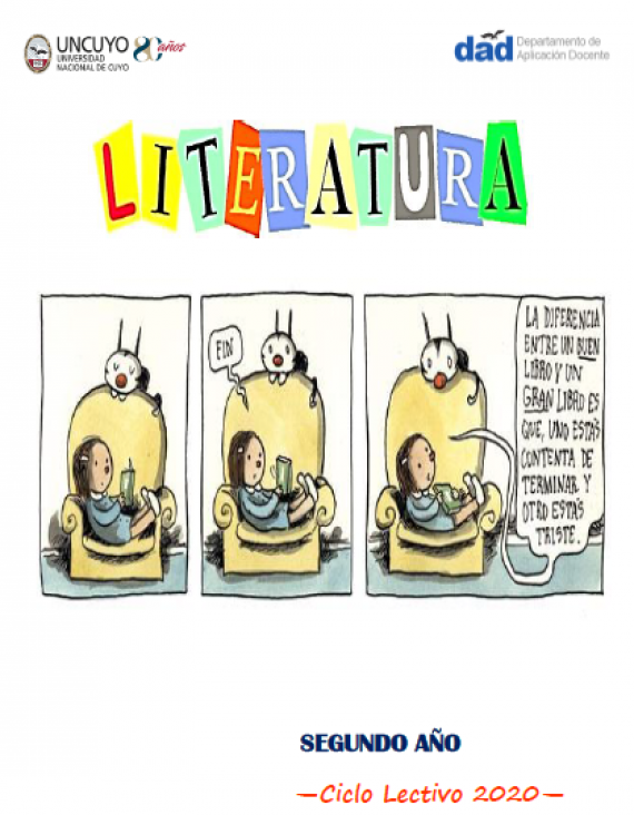 imagen Cuadernillo de literatura 2° año 2020