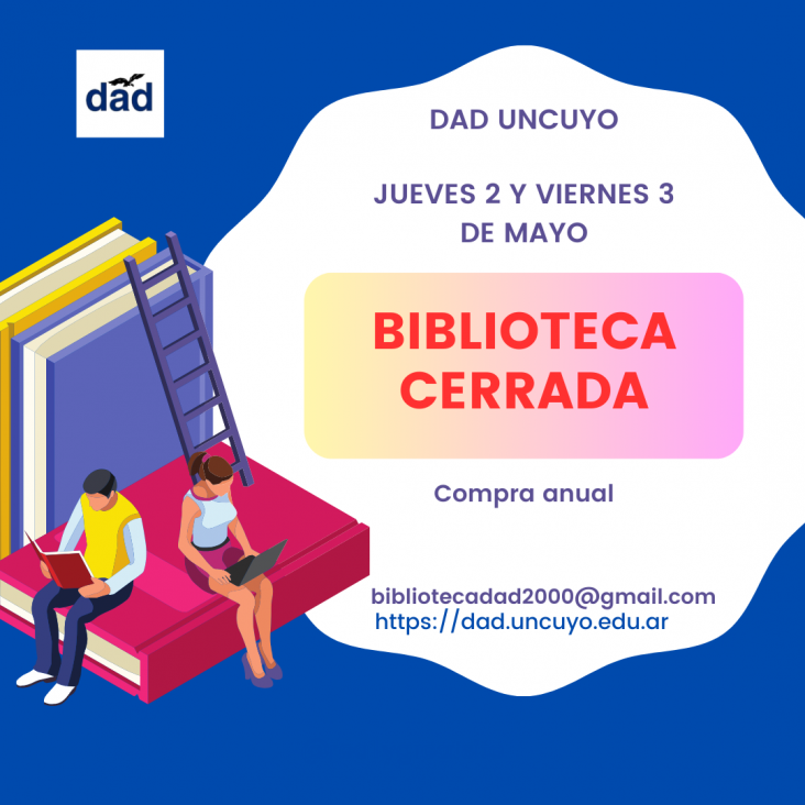 imagen Biblioteca cerrada por dos días