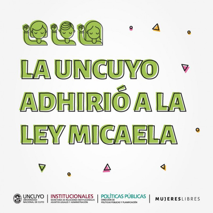 imagen La UNCUYO adhirió a la "Ley Micaela"