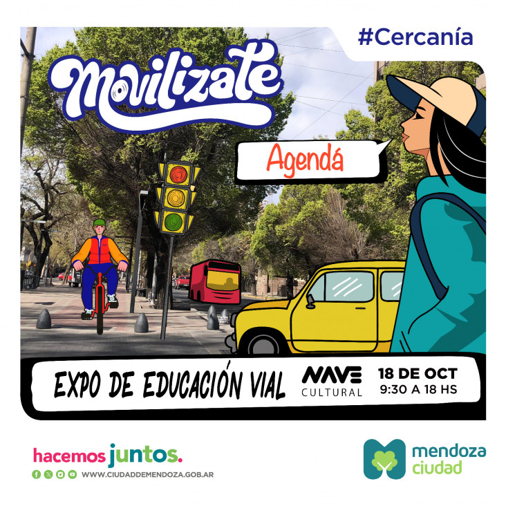 imagen La Municipalidad de la Ciudad de Mendoza organiza una jornada especial dedicada a la educación vial y la movilidad