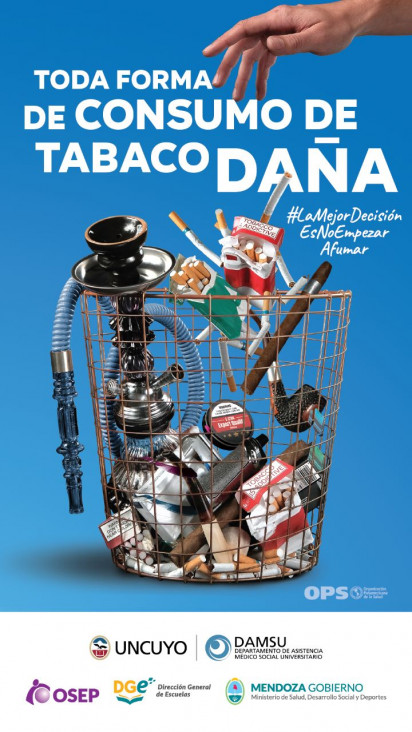 imagen 31 DE MAYO DÍA MUNDIAL SIN TABACO. TODA FORMA DE CONSUMO DE TABACO DAÑA