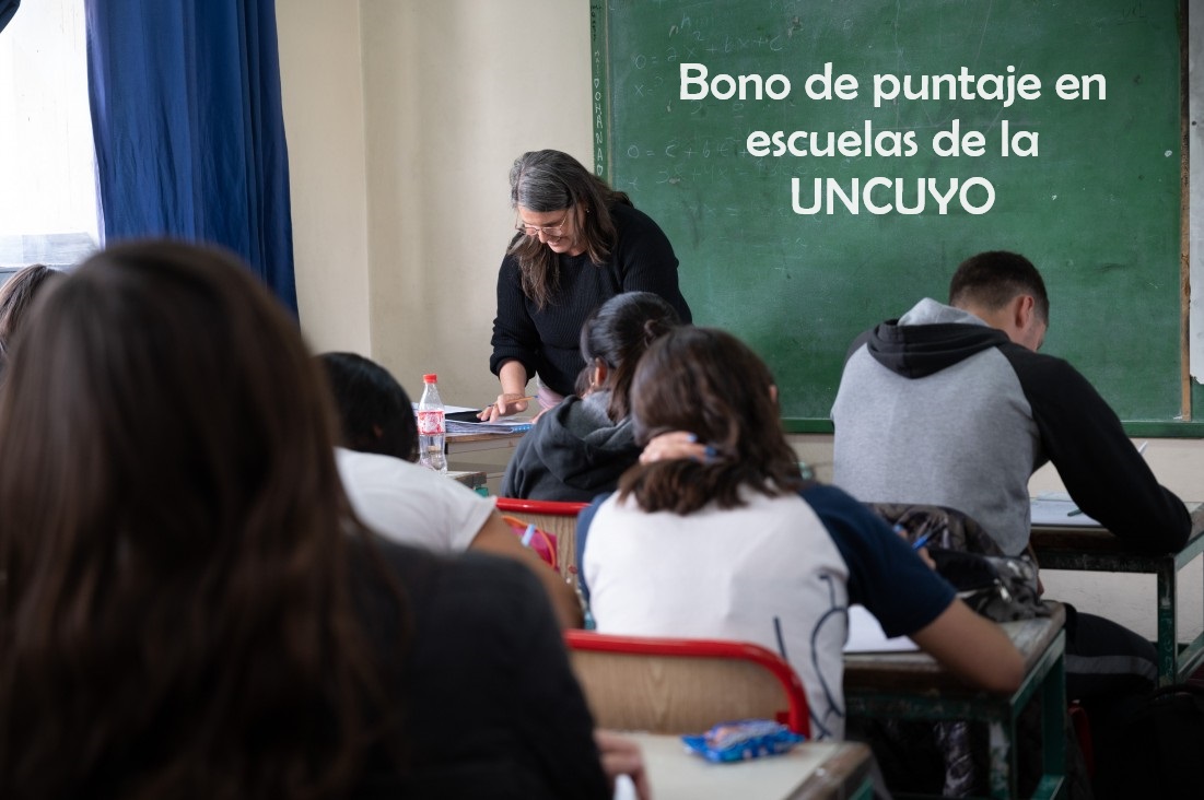 imagen Abren la inscripción para obtener por primera vez el bono de puntaje en escuelas de la UNCUYO