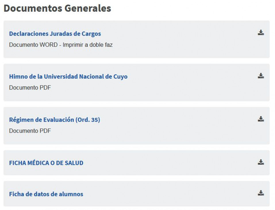 imagen Declaración Jurada de Cargos