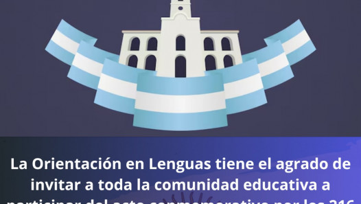 imagen Acto conmemorativo por los 216 años de la Revolución de Mayo