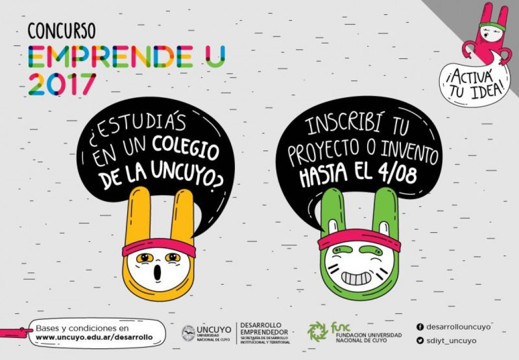 imagen Ya podés inscribirte a la segunda edición del Concurso Emprende U 2017