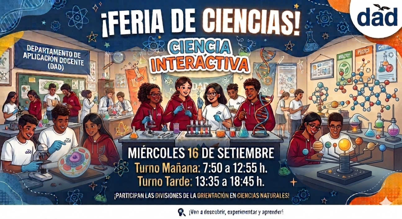 imagen Llega la Feria de Ciencia Interactiva DAD 2026