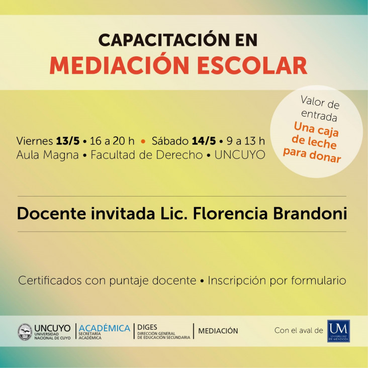 imagen Capacitación en Mediación Escolar