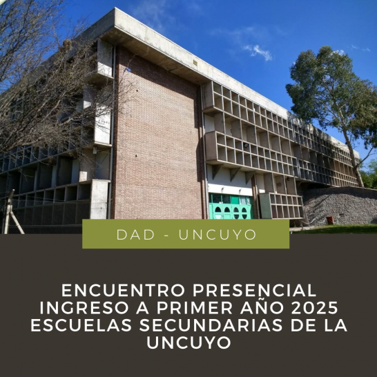 imagen Realizarán primer encuentro presencial en el ingreso a las secundarias de la UNCuyo