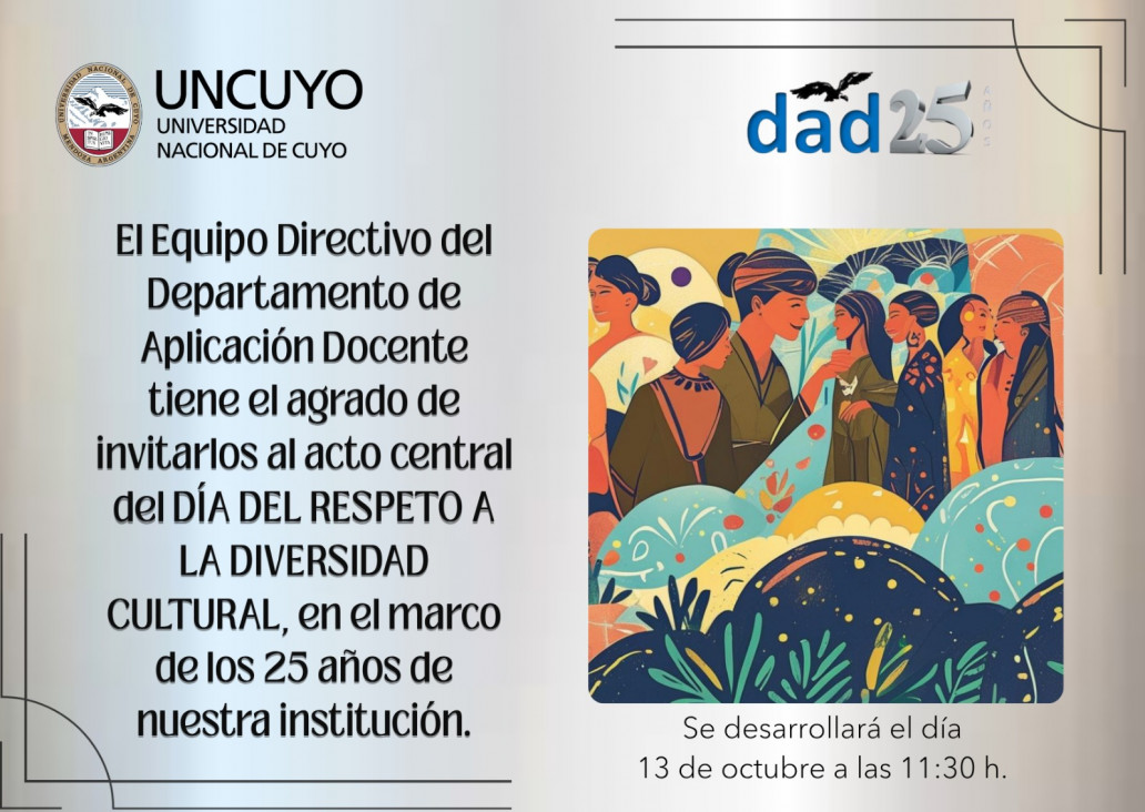 imagen Invitación al acto central del Día del Respeto a la Diversidad Cultural