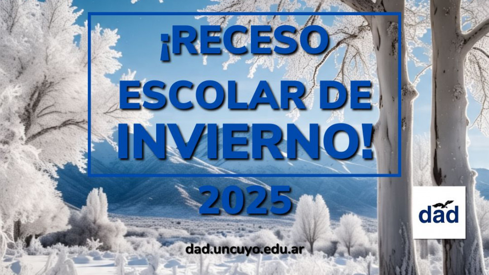 imagen Receso escolar de invierno 2025. Entre el 7 y el 20 de julio.
