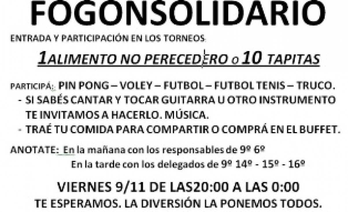 imagen Fogón solidario