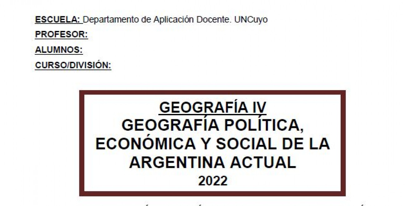 imagen Cuadernillos de Geografía de 2do, 3ro y 4to año disponibles para descarga en el centro de descargas.