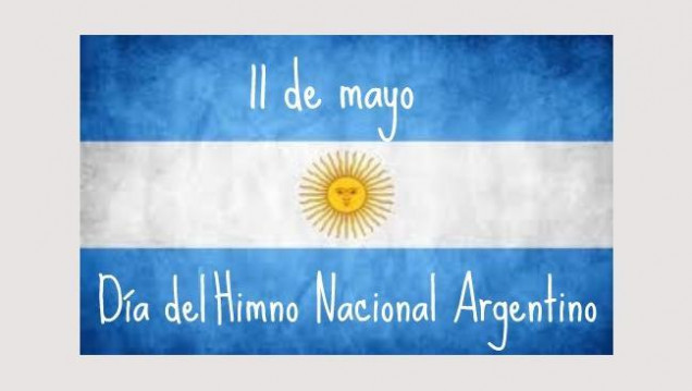 imagen 11 de mayo. Día del Himno Nacional Argentino