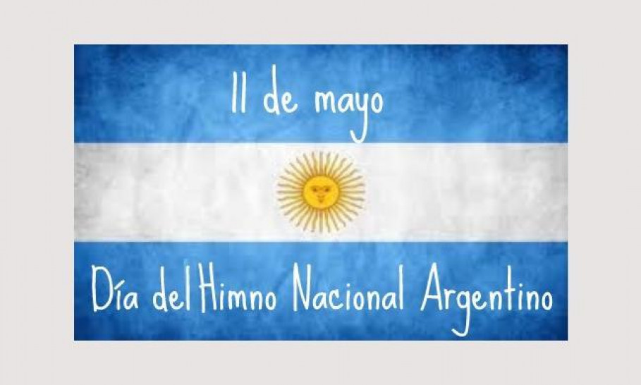imagen 11 de mayo. Día del Himno Nacional Argentino