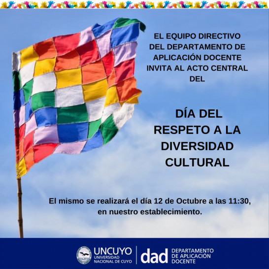 imagen Invitación al acto por el Día del Respeto a la Diversidad Cultural 2022