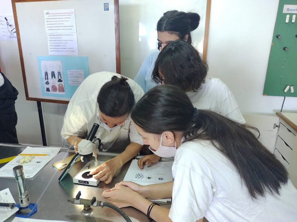 imagen Comenzaron los trabajos prácticos en laboratorio de ciencias naturales