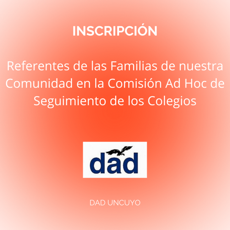 imagen Inscripción de Referentes de las Familias de nuestra Comunidad en la Comisión Ad Hoc de Seguimiento de los Colegios