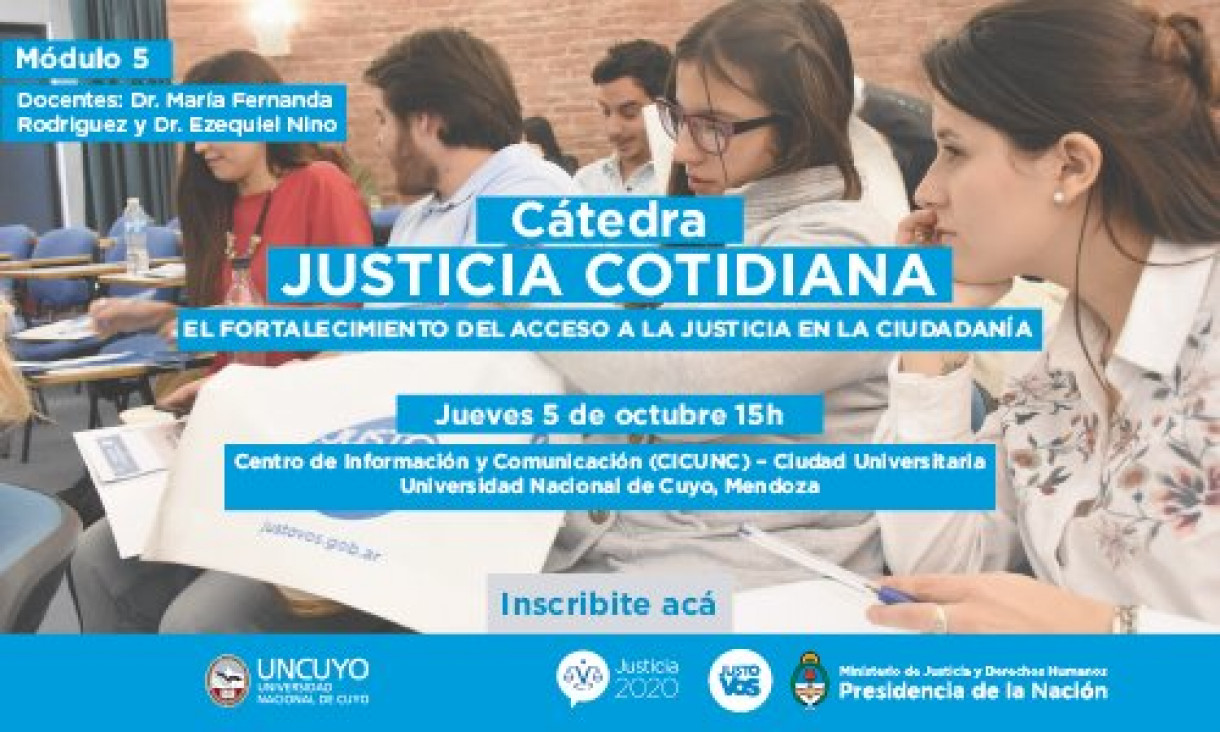 imagen Cátedra Justicia Cotidiana