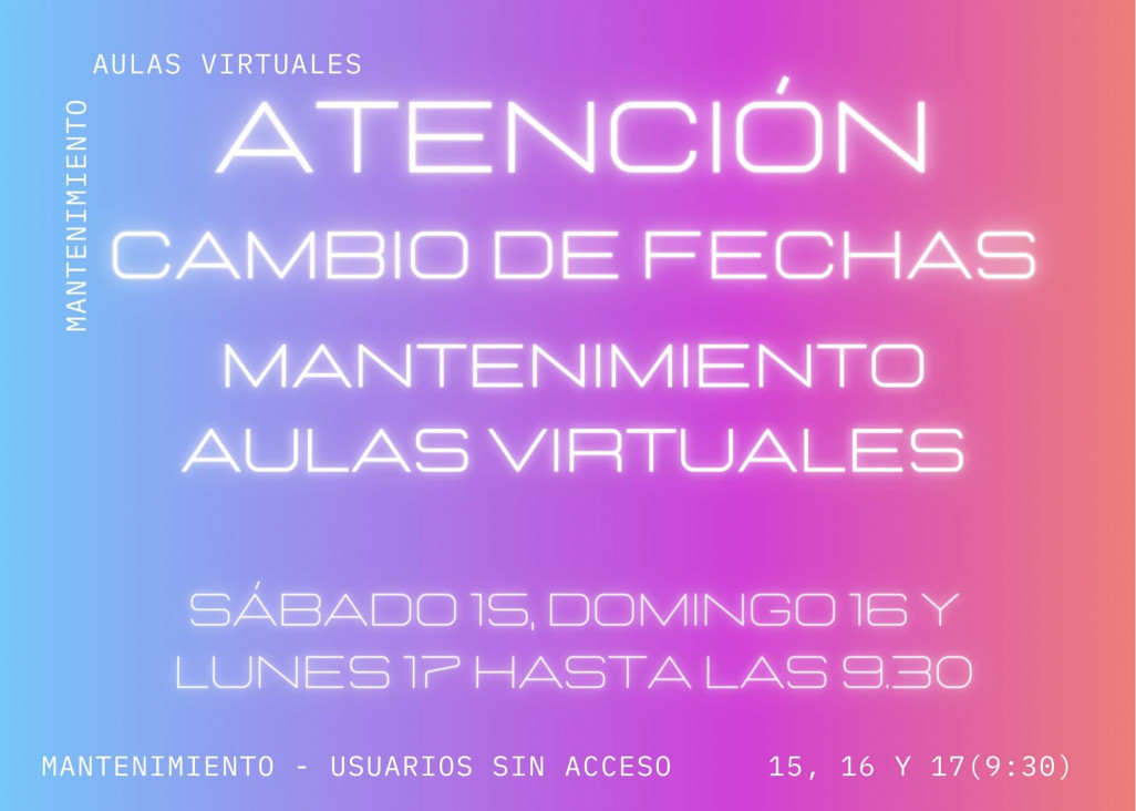 imagen Mantenimiento de Aulas Virtuales