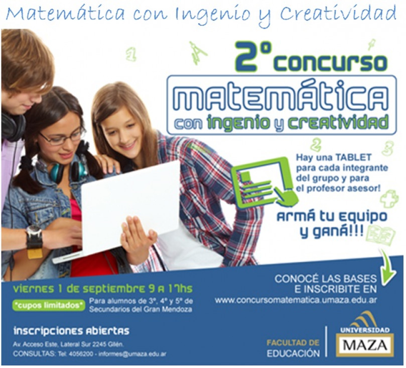 imagen Concurso de Matemática con ingenio y creatividad