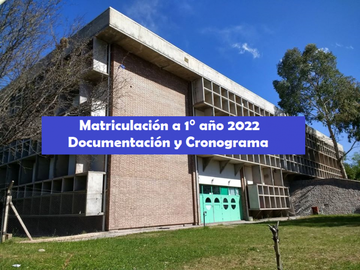 imagen Inscripción definitiva o matriculación a 1° año 2022. Documentación y Cronograma
