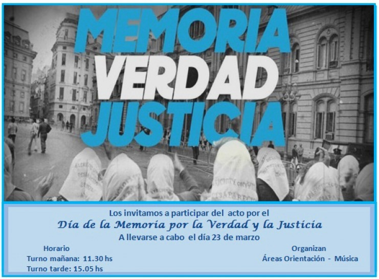 imagen Acto por el Día de la Memoria por la Verdad y la Justicia