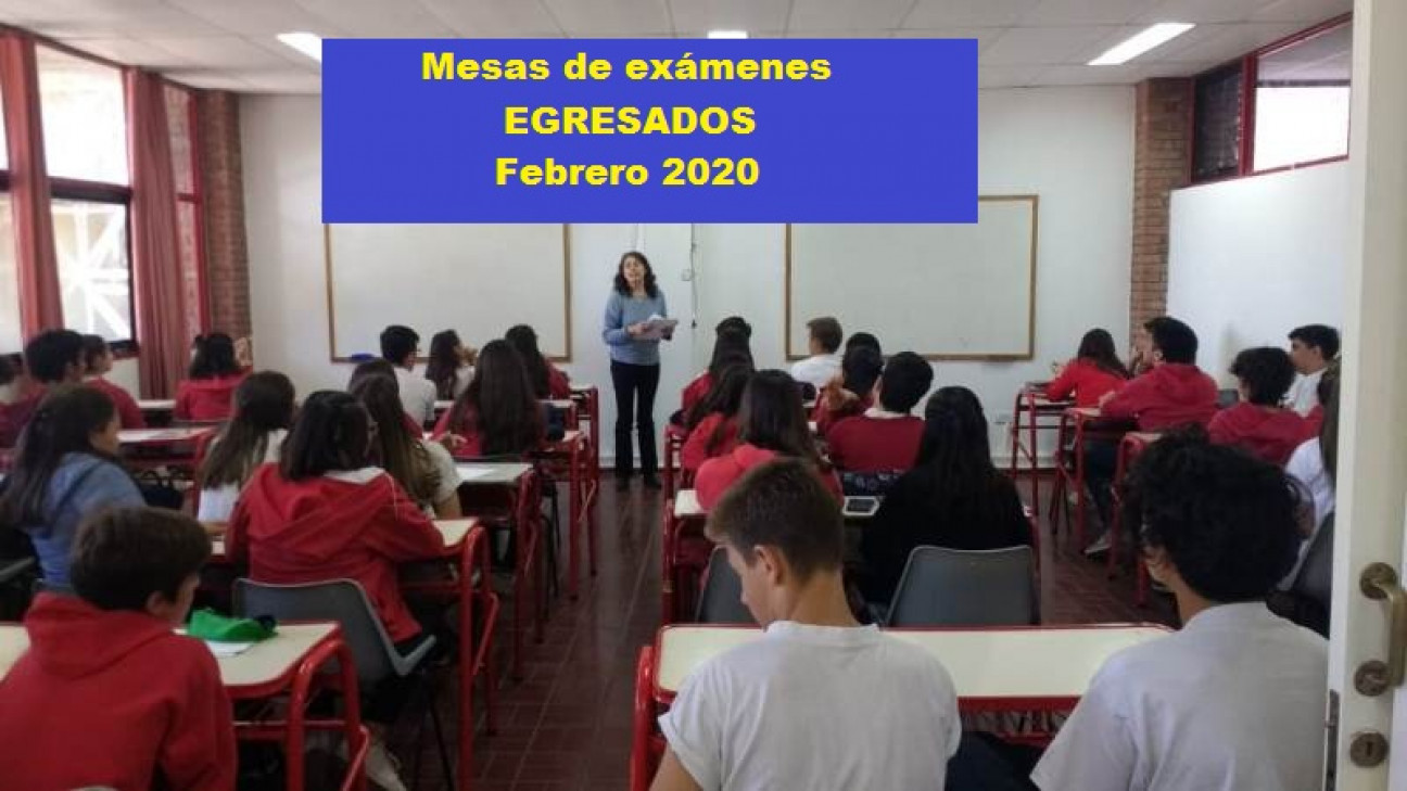 imagen Mesas de exámenes EGRESADOS Febrero 2020. Cronograma e inscripción a las mesas