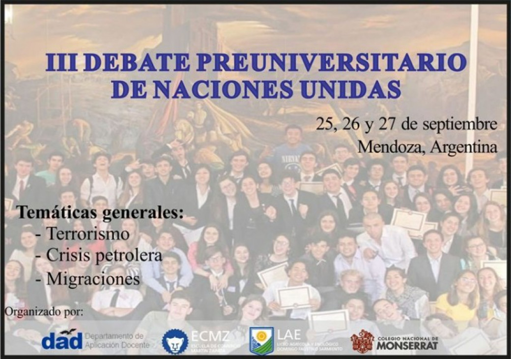 imagen Se realizan las inscripciones para el III MODELO PREUNIVERSITARIO NACIONES UNIDAS