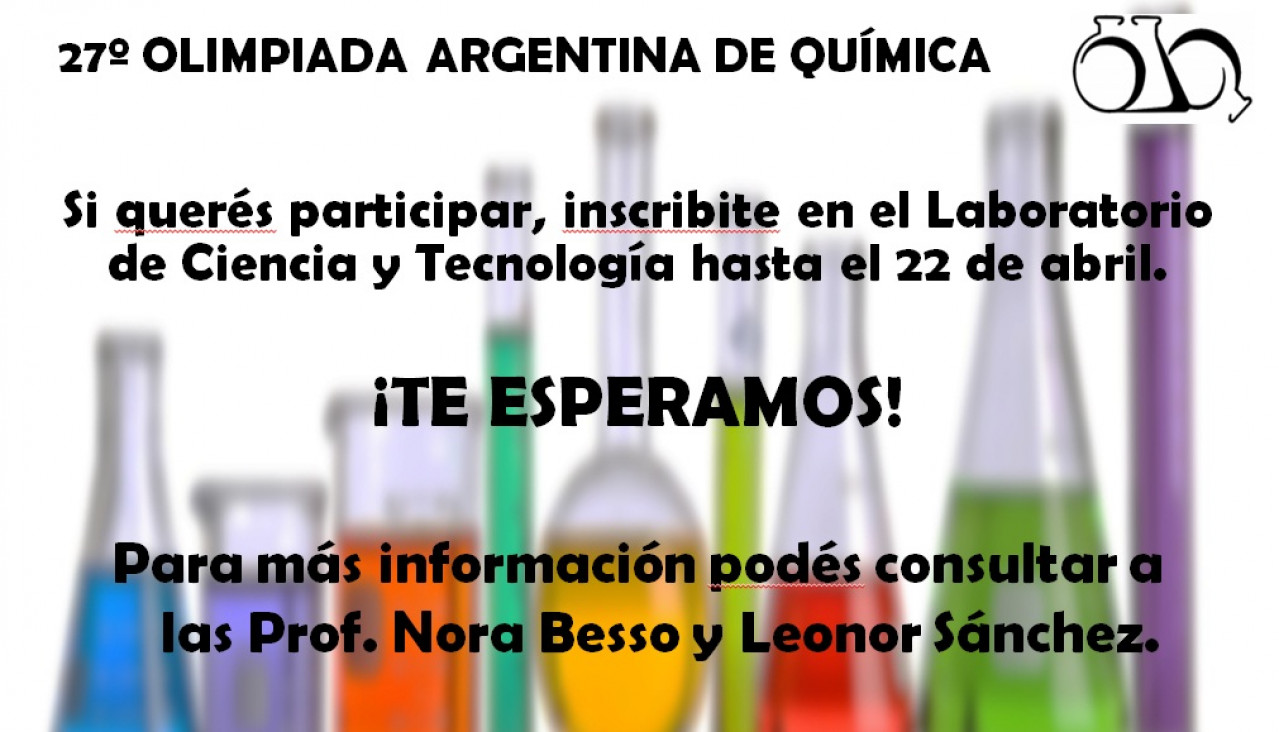 imagen Olimpíadas de Energía y Ambiente. 27 Olimpíada Argentina de Química