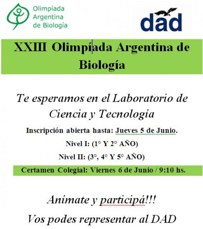 imagen XXIII Olimpíada Argentina de Biología