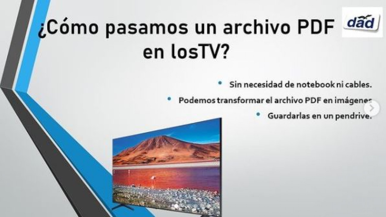 imagen ¿Cómo pasar un archivo PDF en los televisores de la escuela?