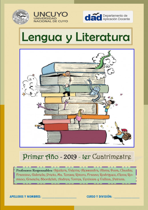 imagen Cuadernillos de 1º, 2º y 3º año de Lengua y Literatura - primer cuatrimestre