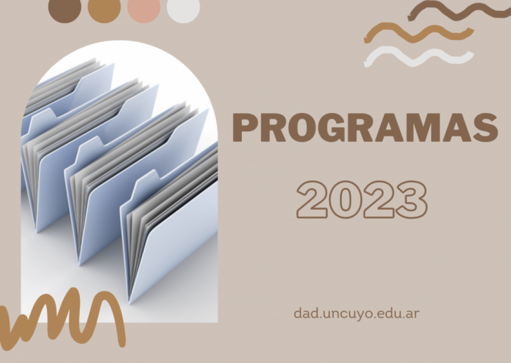 imagen Se cargaron nuevos Programas 2023